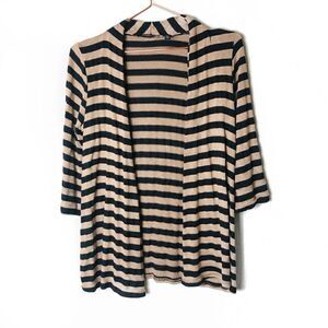 EUC Notations Striped Cardigan Sweater